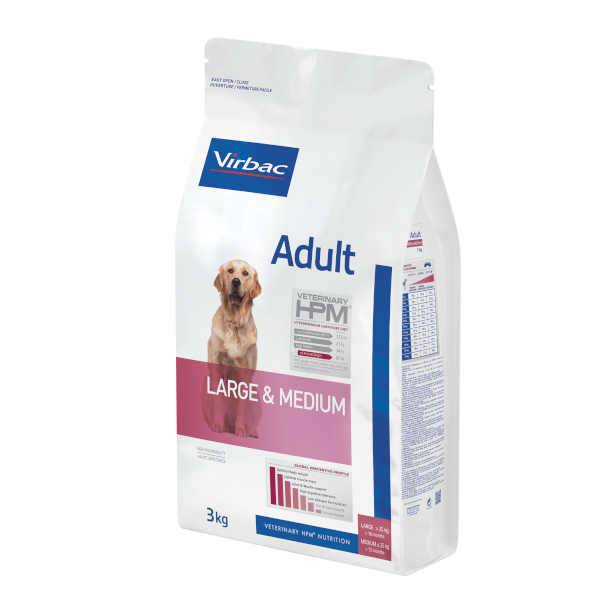 ADULT DOG L&M - Fôr til voksne hunder - Mellomstore og store hunderaser